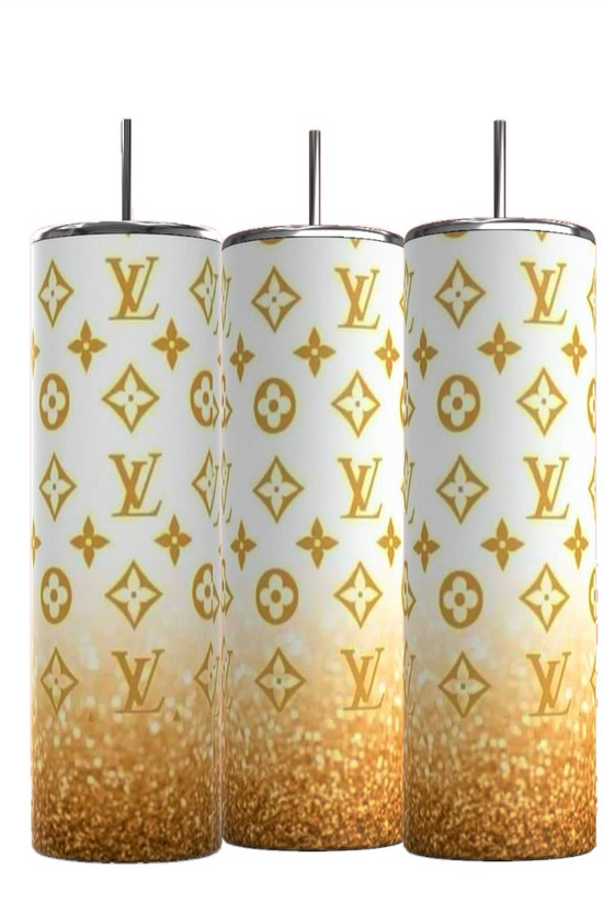 LV Gold Ombre | 20oz Skinny Tumbler
