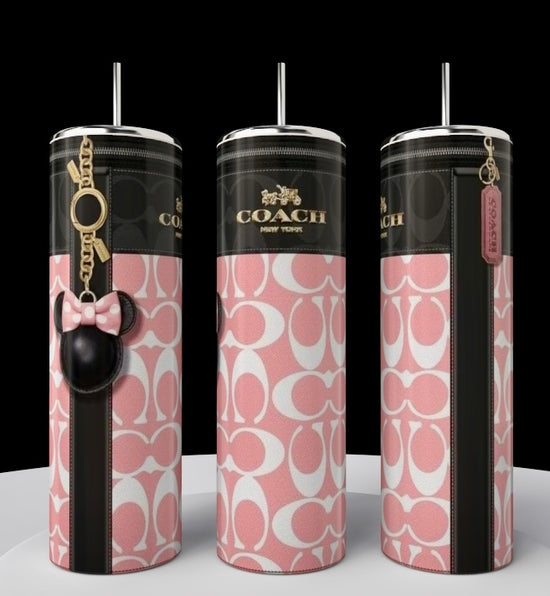 Red mickey coach purse like tumbler
