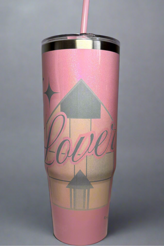Lover House 40oz Taylor Swift Engraved Shimmer Tumbler