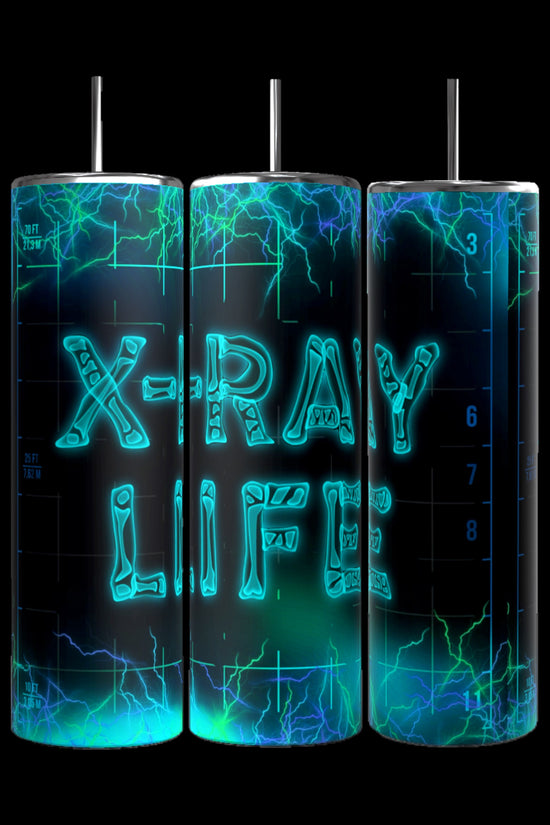 Three cylindrical objects resembling vertical battery cells are shown against a black background. With durable construction, they feature electric blue lightning patterns and the words 