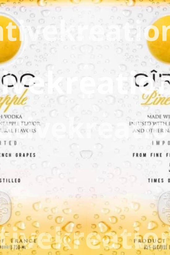Ciroc Tropical Template 4 pack SVG, DTF transfer, PNG, tumbler wrap