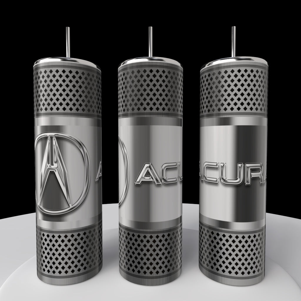 Car Enthusiast Silver Stainless Steel 20oz Tumbler