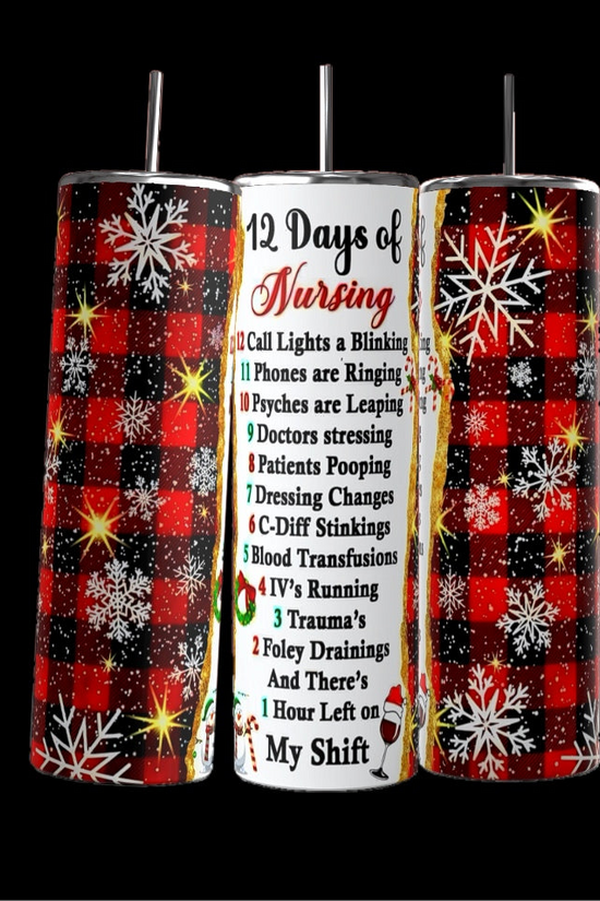 Nurse Christmas 20oz Tumbler