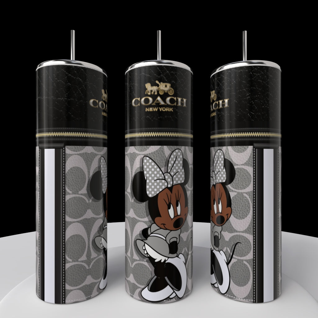 Minnie Mouse Coach Series 20oz Skinny Tumbler