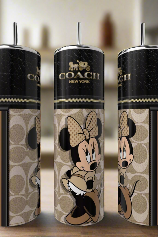 Minnie Mouse Coach Series 20oz Skinny Tumbler