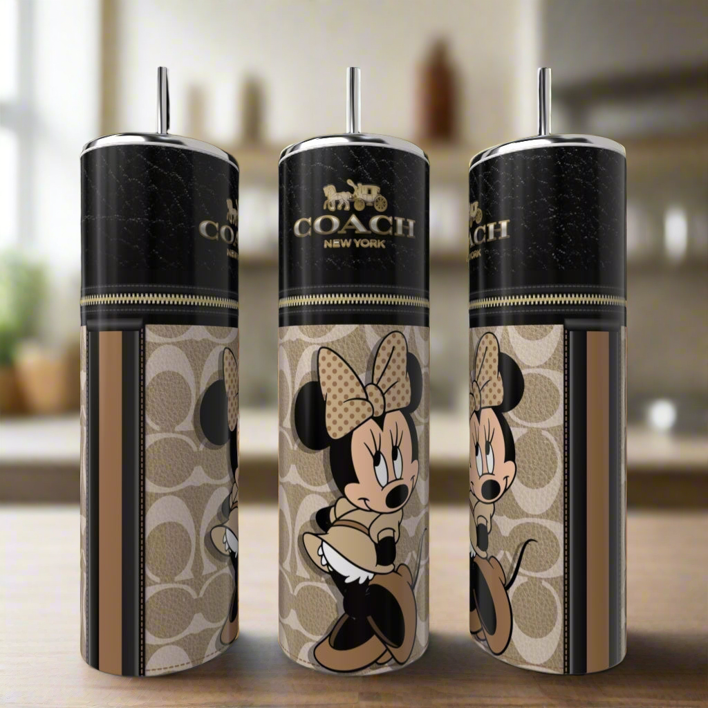 Minnie Mouse Coach Series 20oz Skinny Tumbler