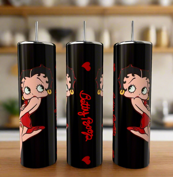 Betty B White 20oz Skinny Tumbler