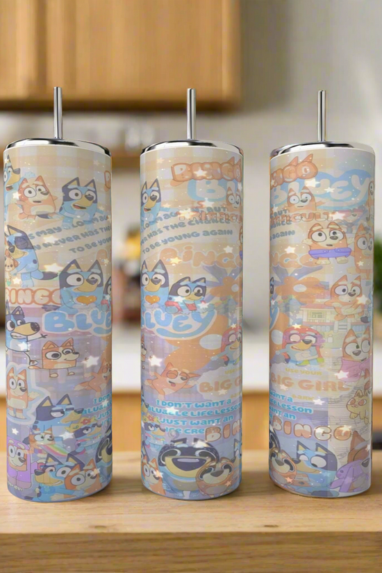Bluey Collage 20oz Stainless Steel Tumbler