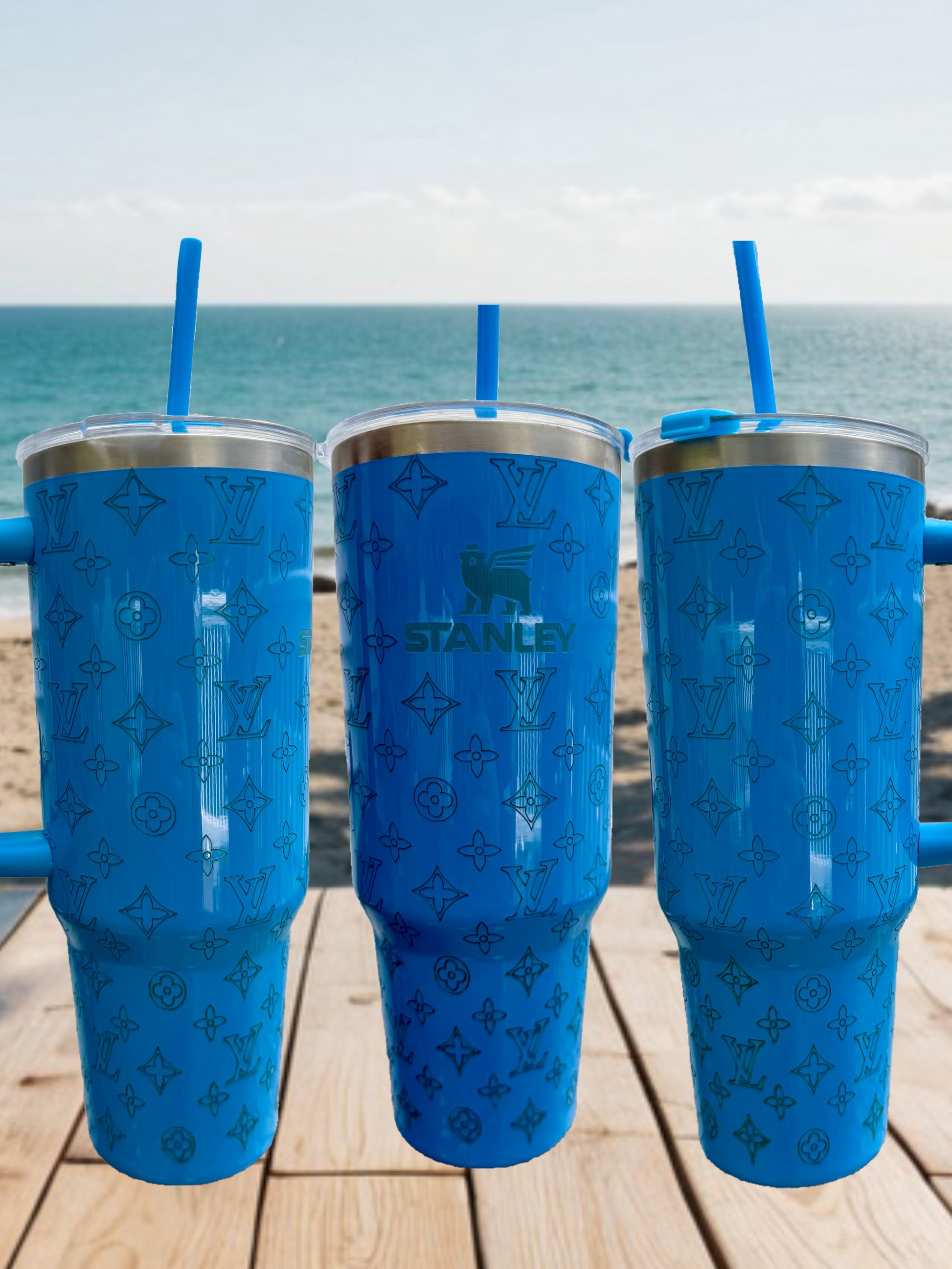 LV & Stanley Engraved 40oz Stainless Steel Tumbler