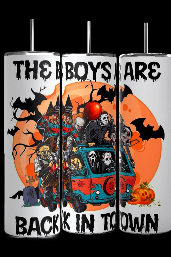 Boys Are Back In Town | Halloween| 20oz Tumbler