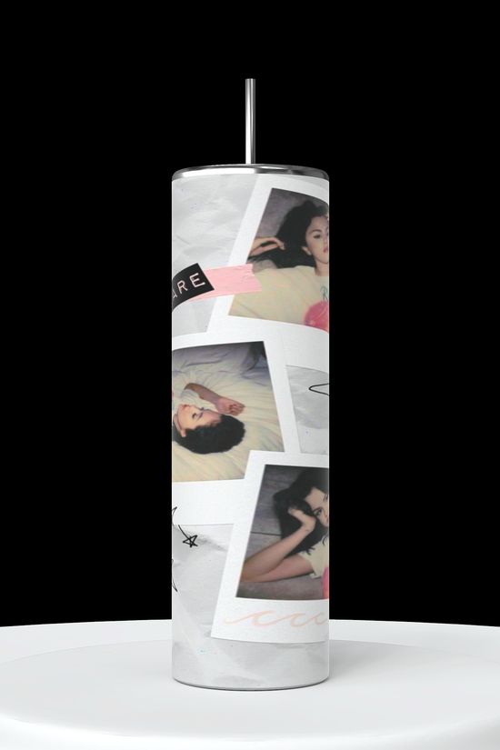 Selena Gomez Rare Polaroid 20oz Stainless Steel Tumbler
