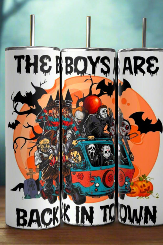 Boys Are Back In Town | Halloween| 20oz Tumbler