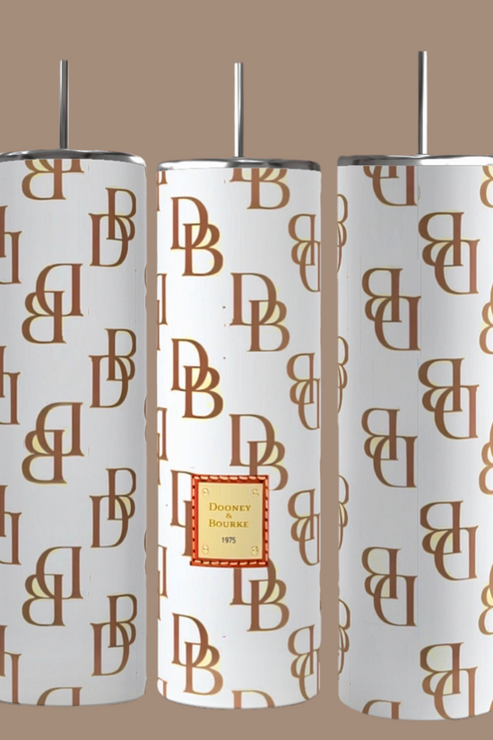 D&B -White | Brown 20oz Tumbler
