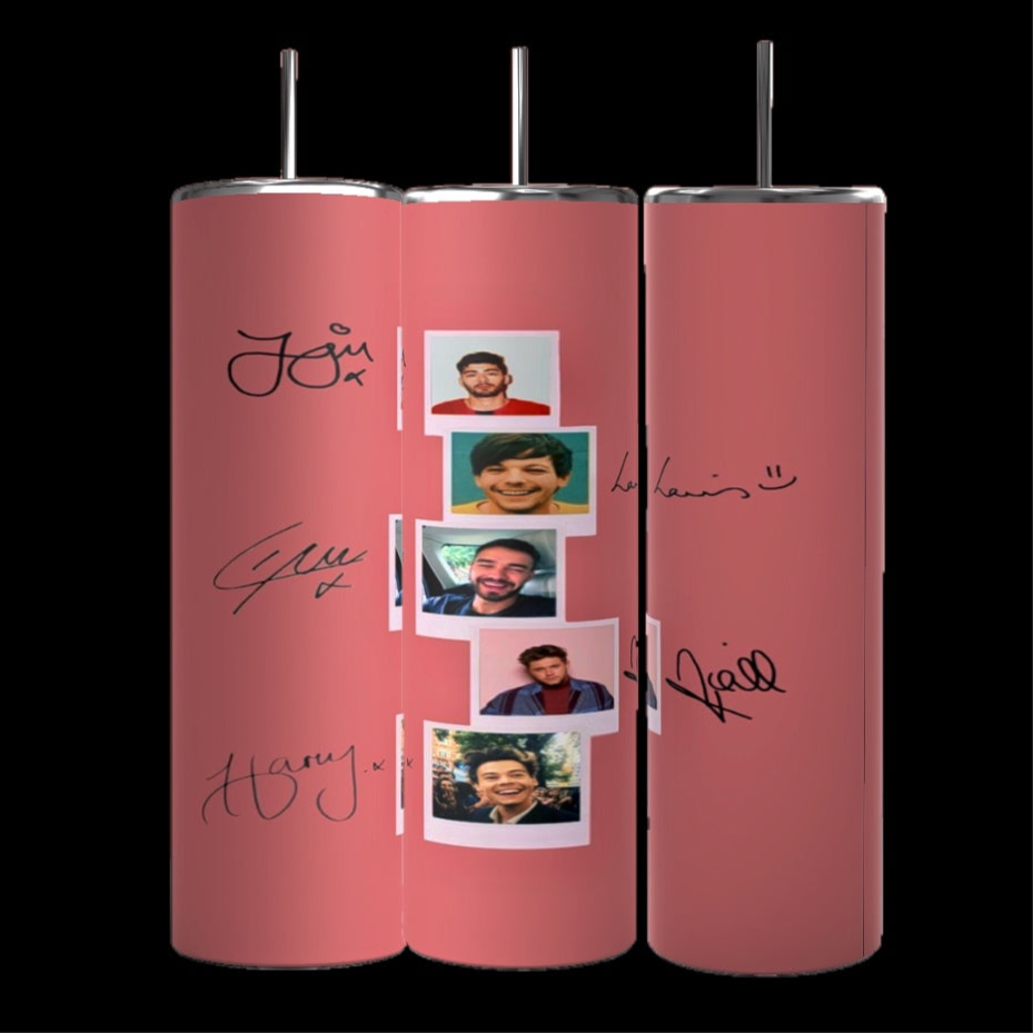 One Direction Pink 20oz Stainless Steel Tumbler