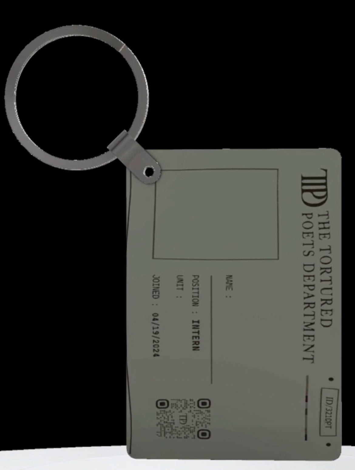 Personalized Members Only TTPD Keychain