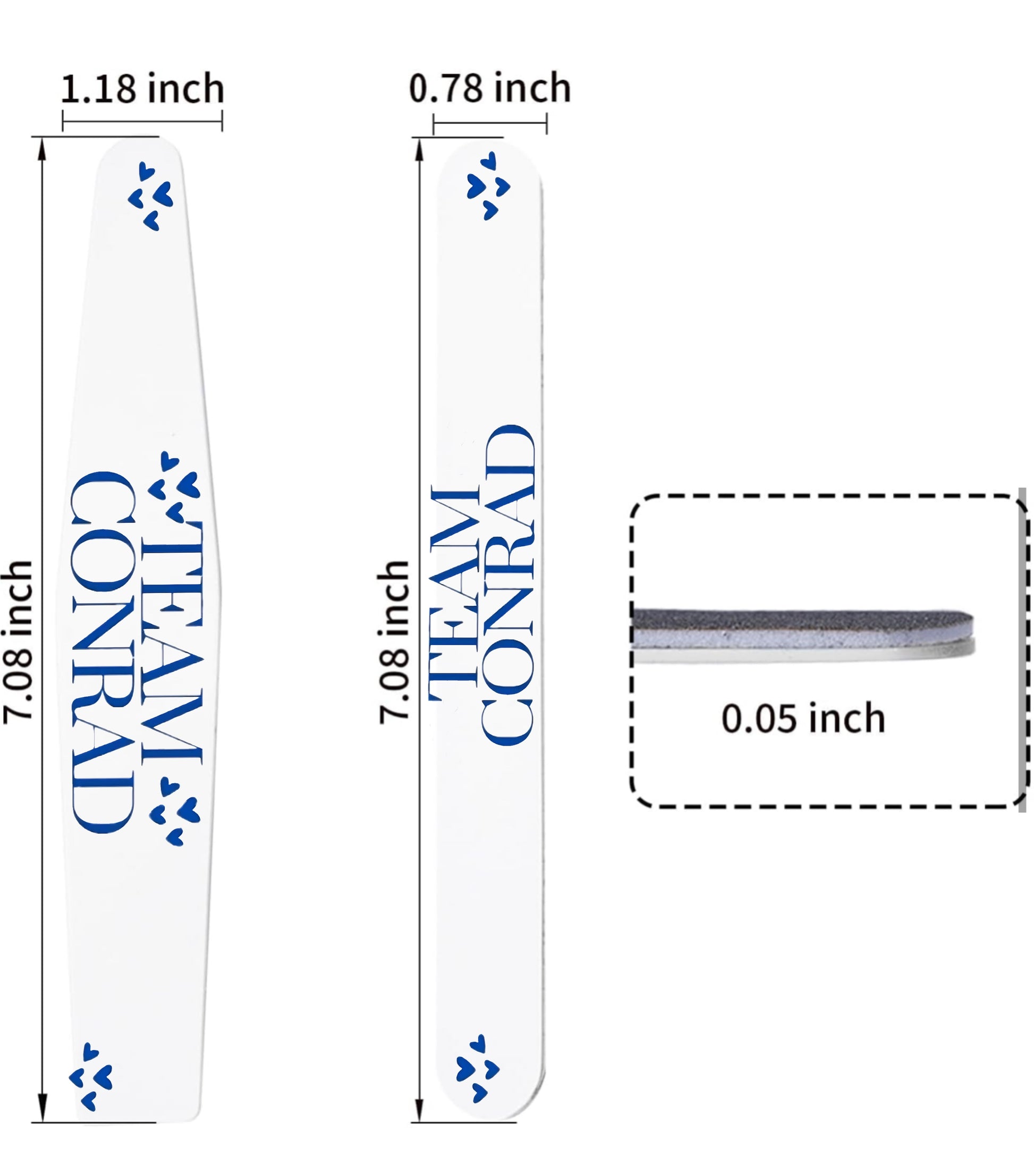 Team Conrad 180 Grit Nail File