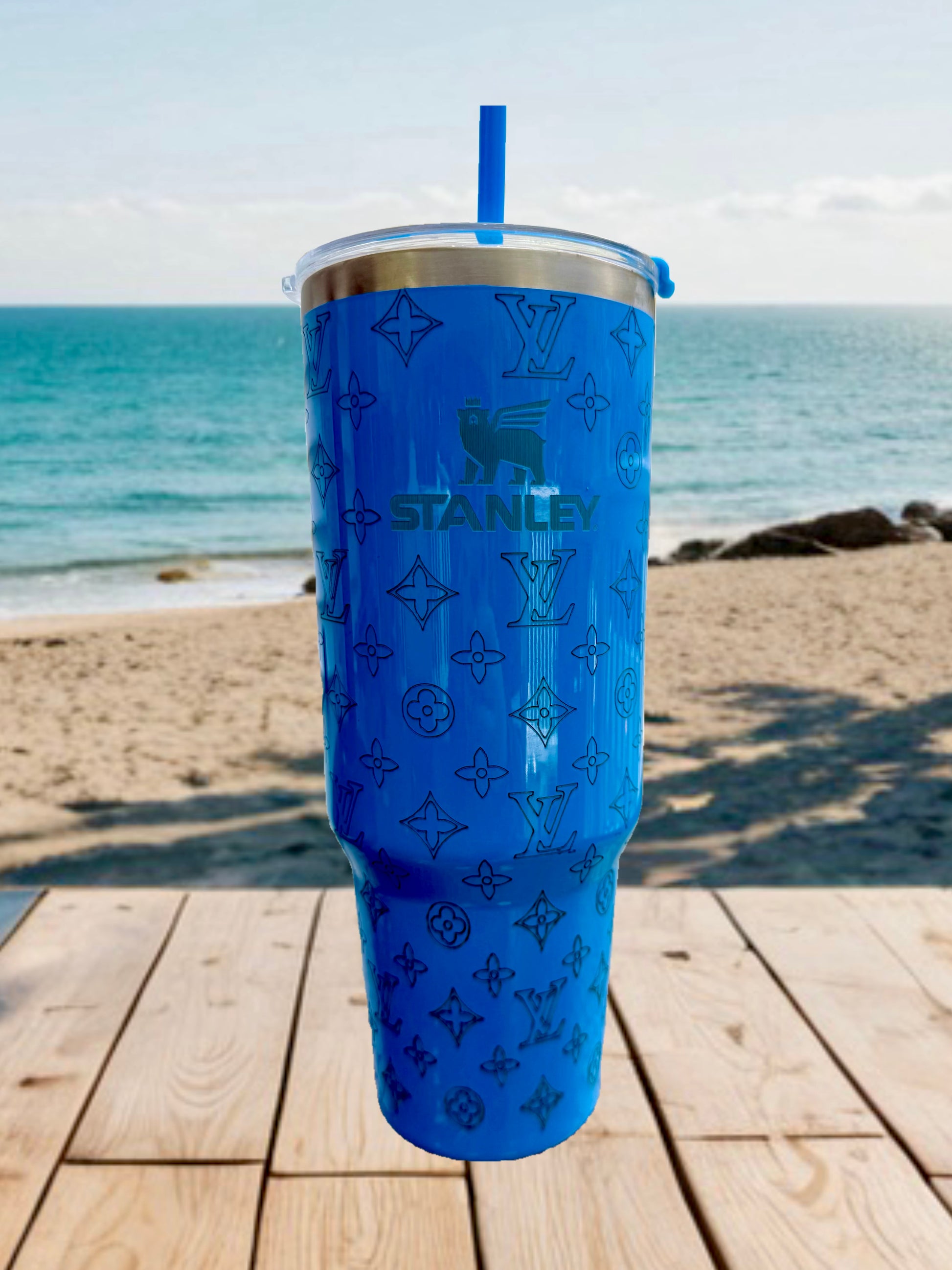 LV & Stanley Engraved 40oz Stainless Steel Tumbler