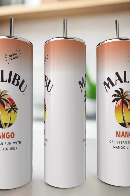 Malibu Double Sided 20oz Tumblers-add on Removable 3D Lid