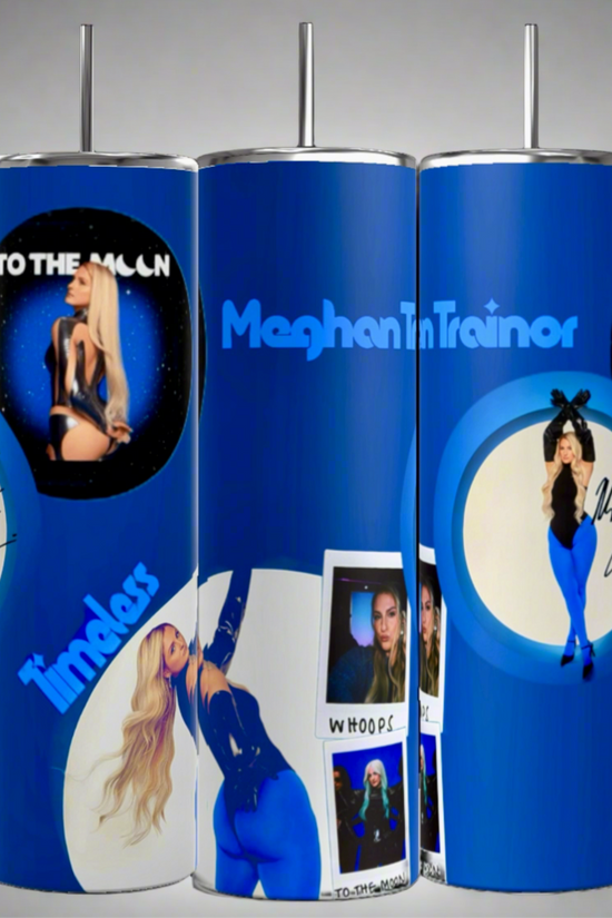 Three Tea Bridgerton 20oz Stainless Steel Tumblers by Kreative Kreationz are shown. The left two display silhouettes of women, flowers, and the text 
