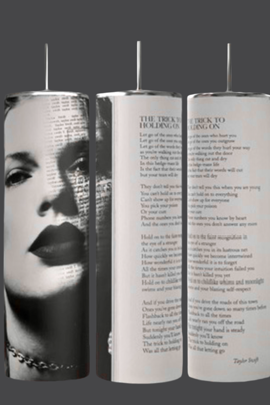 REP The Trick To Holding On w/ Lyrics- 20oz Skinny Tumbler