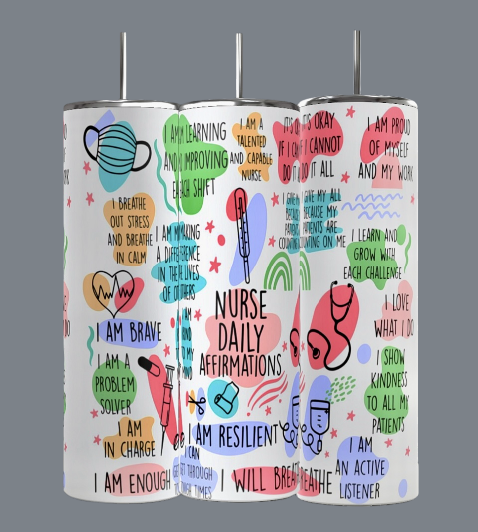 Nurse Affirmation 20oz Skinny Tumbler