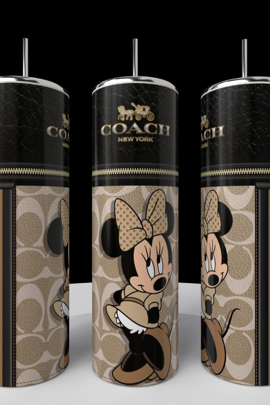 Minnie Mouse Coach Series 20oz Skinny Tumbler