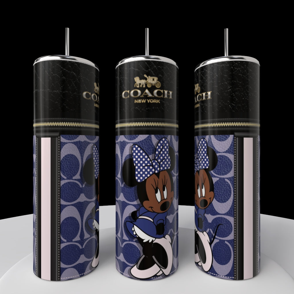Minnie Mouse Coach Series 20oz Skinny Tumbler