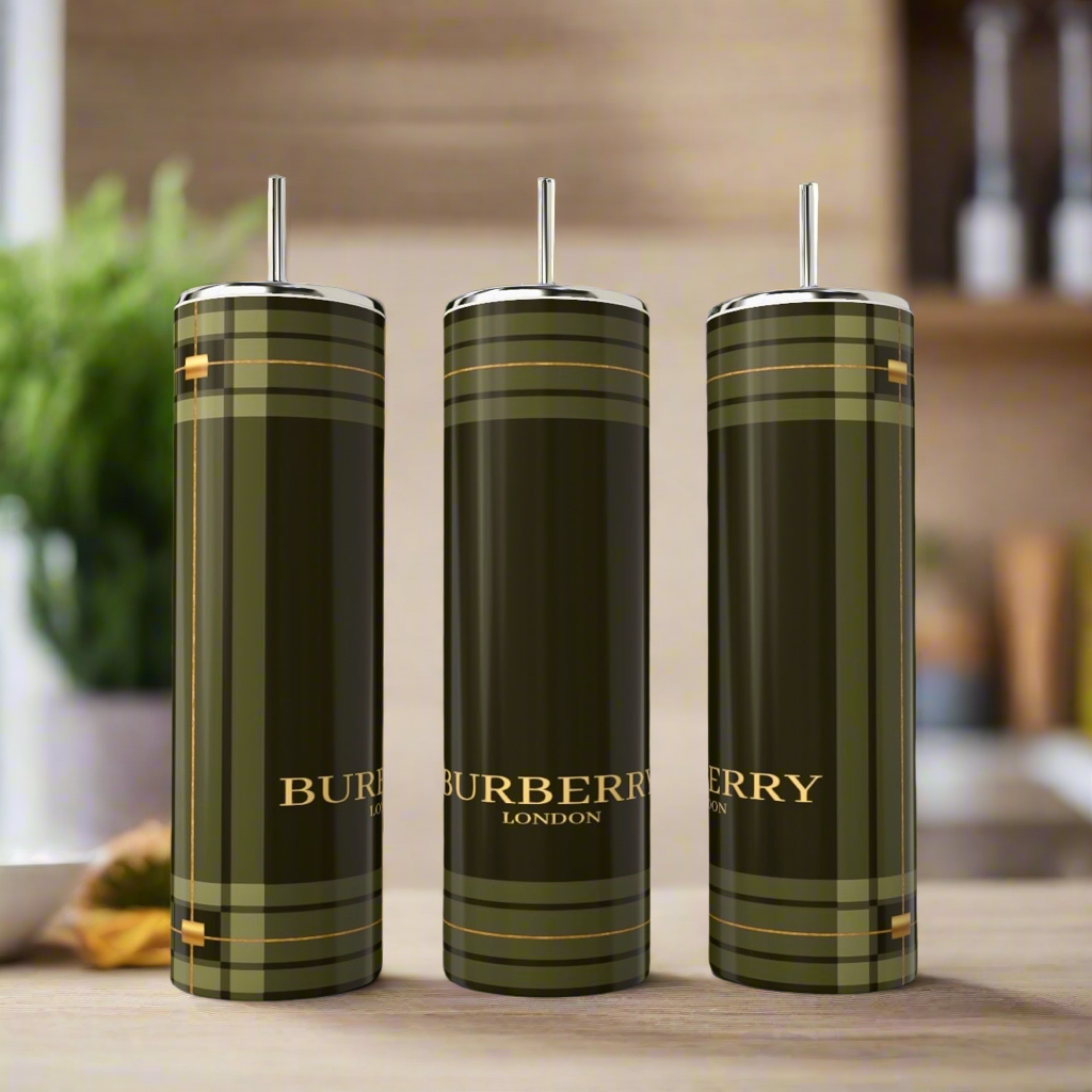 Burberry Green 20oz Skinny Tumbler
