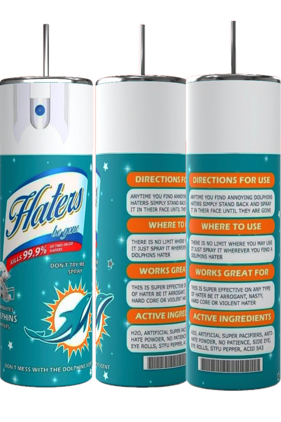 Miami Dolphins Haters- NFL- 20oz Skinny Tumbler