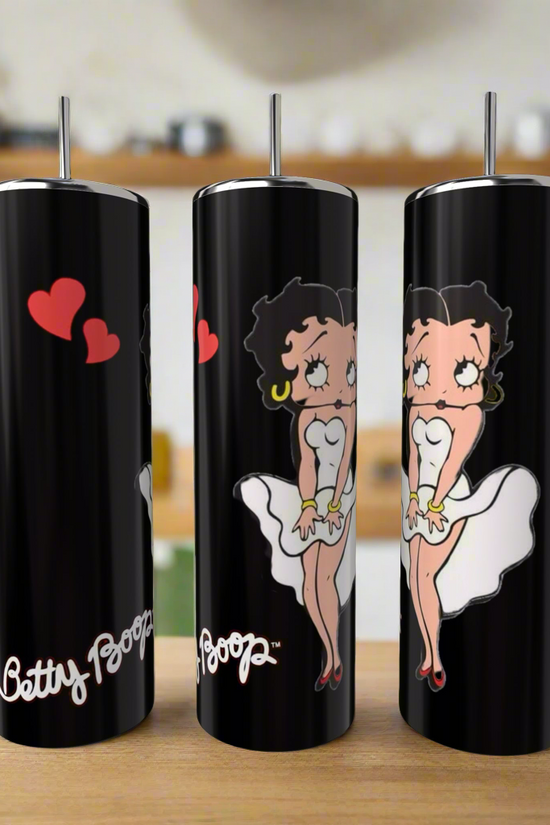 Betty B White 20oz Skinny Tumbler