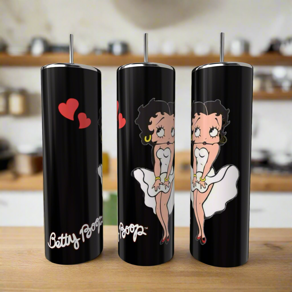 Betty B White 20oz Skinny Tumbler