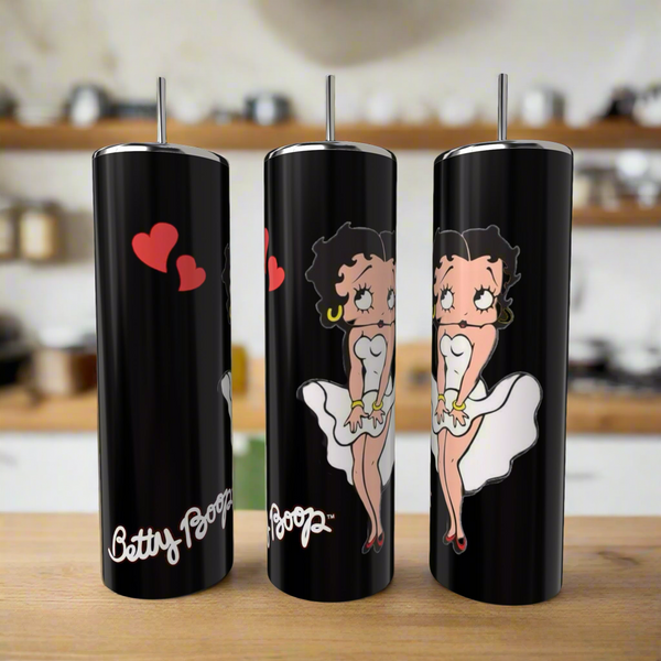Betty B White 20oz Skinny Tumbler