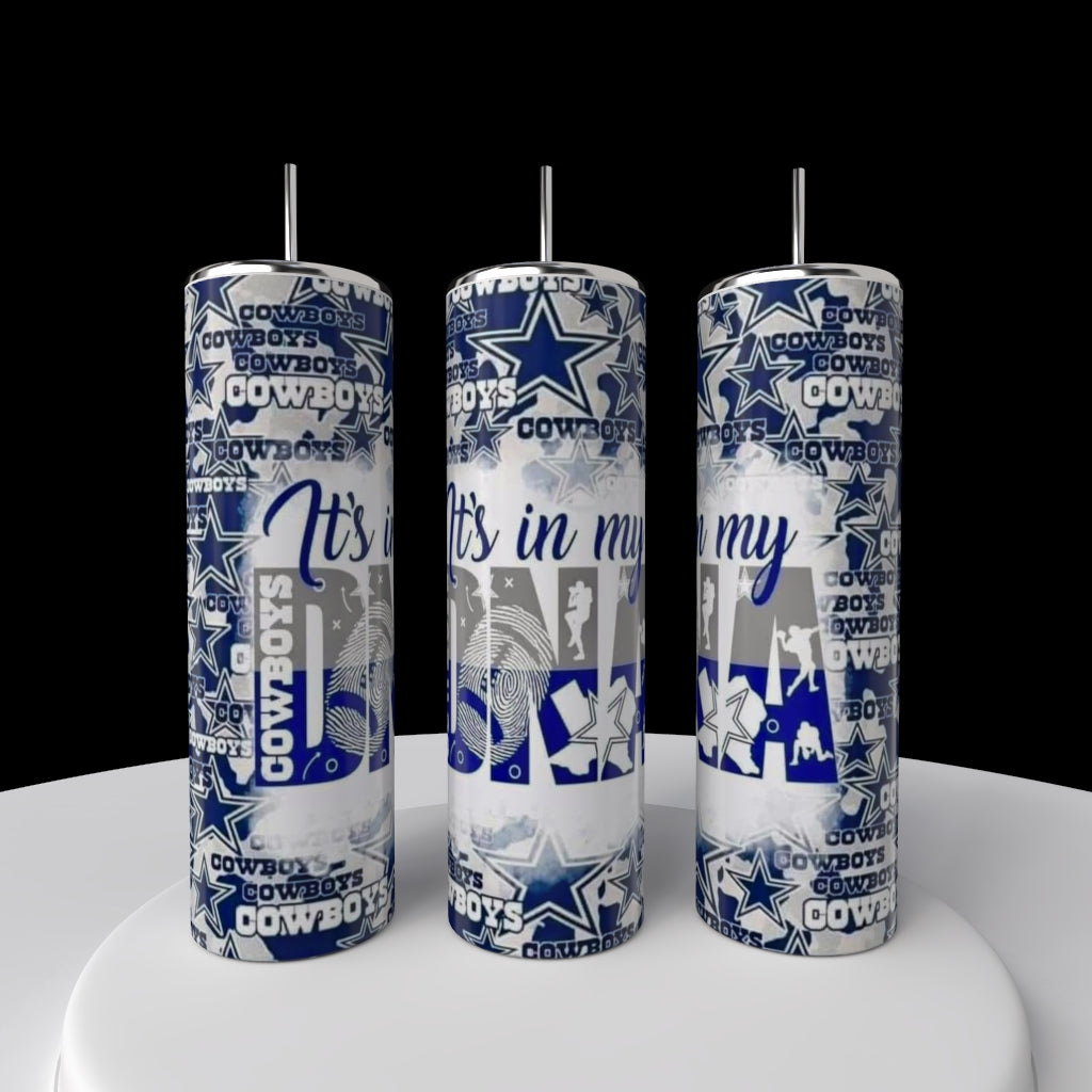 Cowboys | Its In My DNA - 20oz Skinny Tumbler