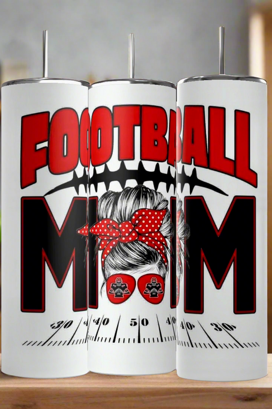 Football Mom- 20oz Skinny Tumbler