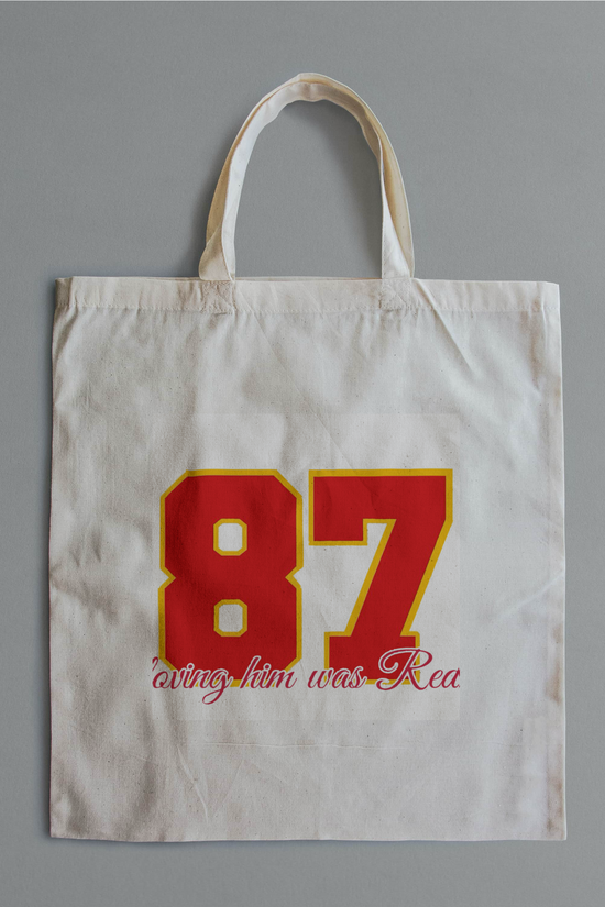 Collection of Taylor Swift and Travis Kelce Canvas Bags