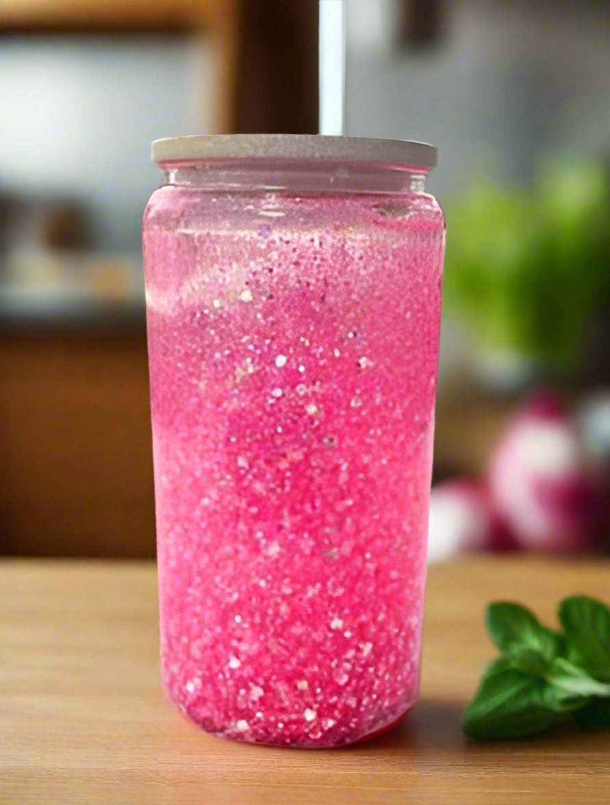 Snowglobe Tumbler | 16 oz glass