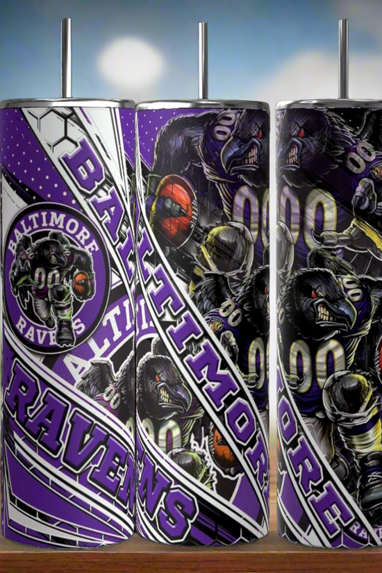 NFL- Ravens - 20oz Skinny Tumbler