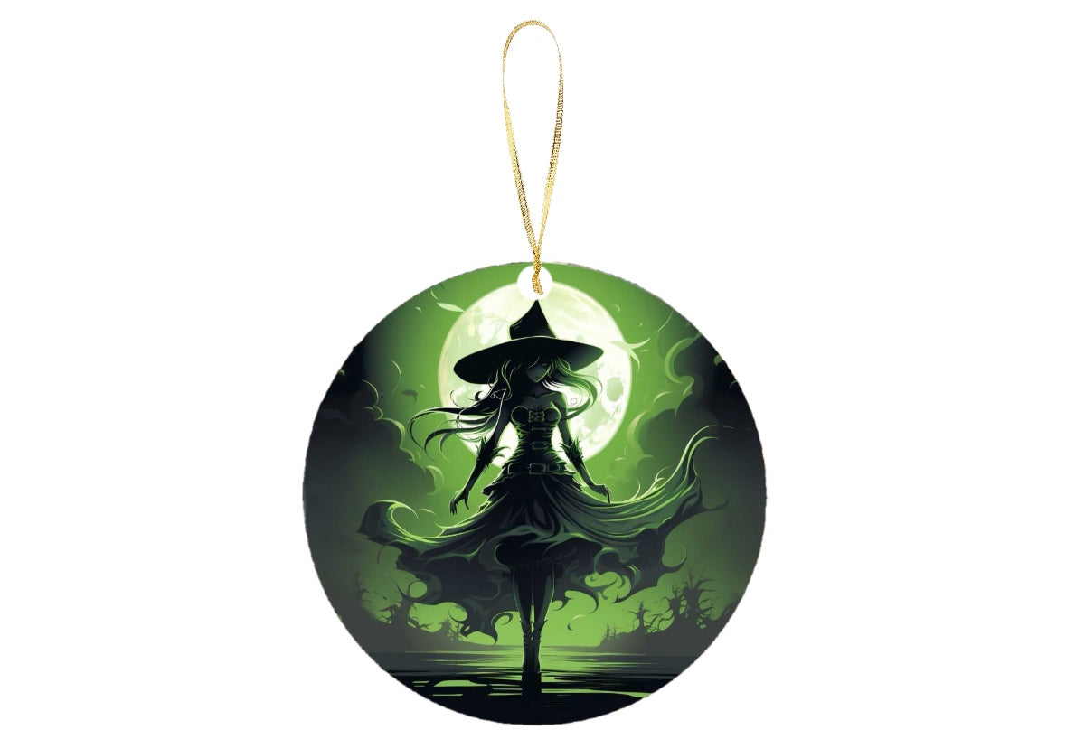 Wicked Witch Glass Tree Ornament