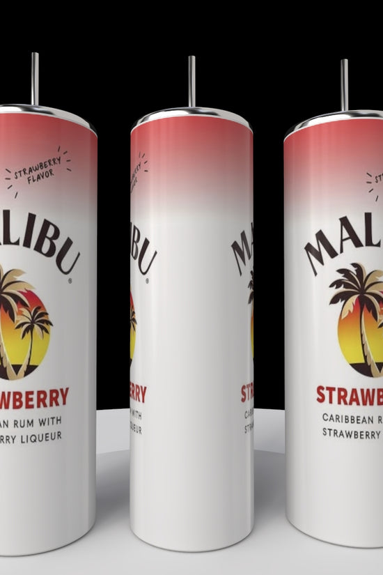 Malibu Double Sided 20oz Tumblers-add on Removable 3D Lid