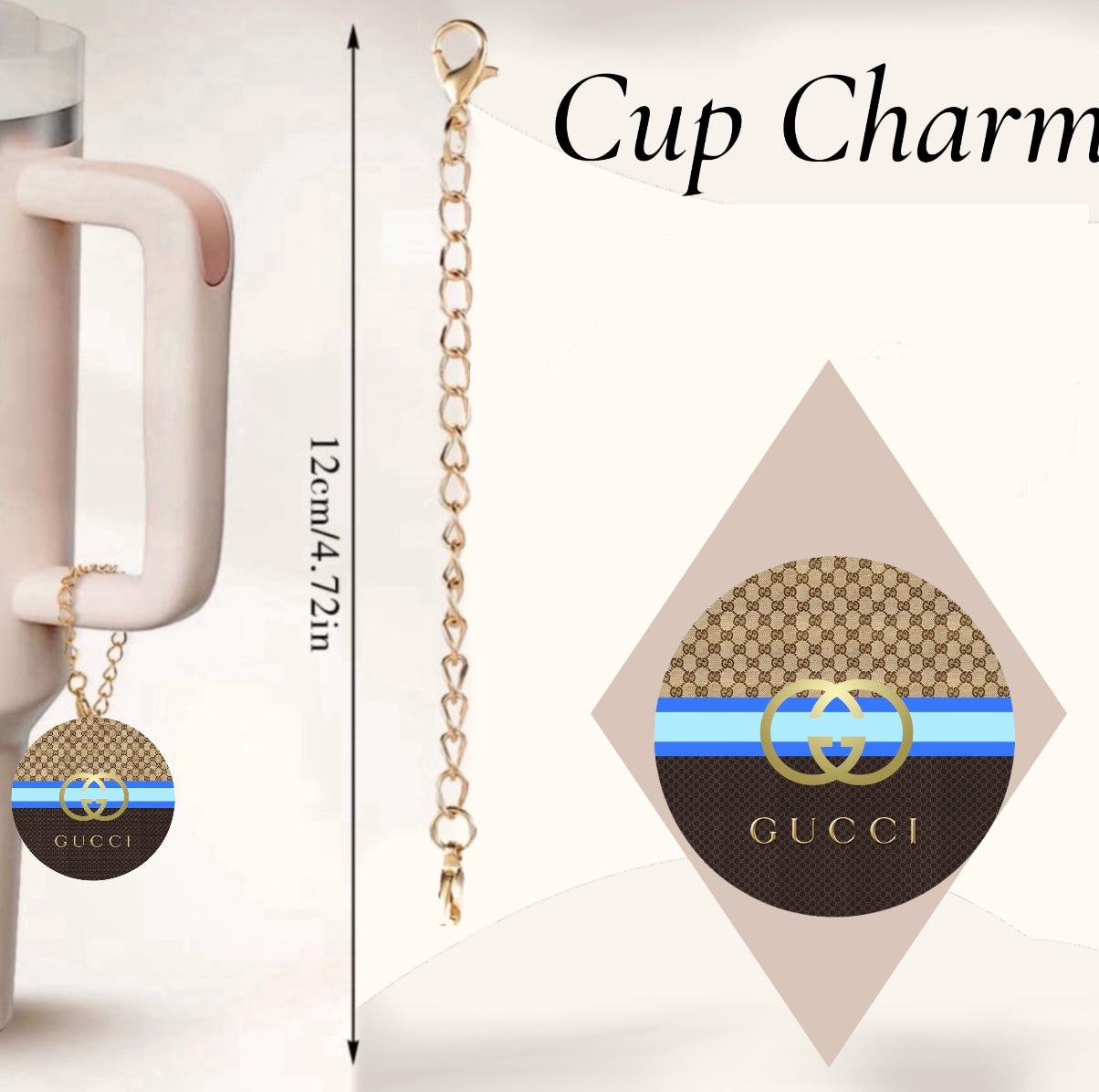 Gucci Blue|Pink Cup Charm