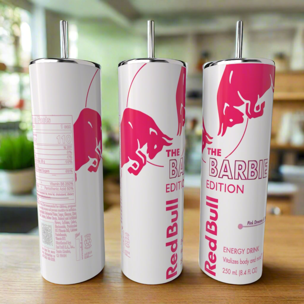 Barbie Edition Red Bull 20oz Tumbler