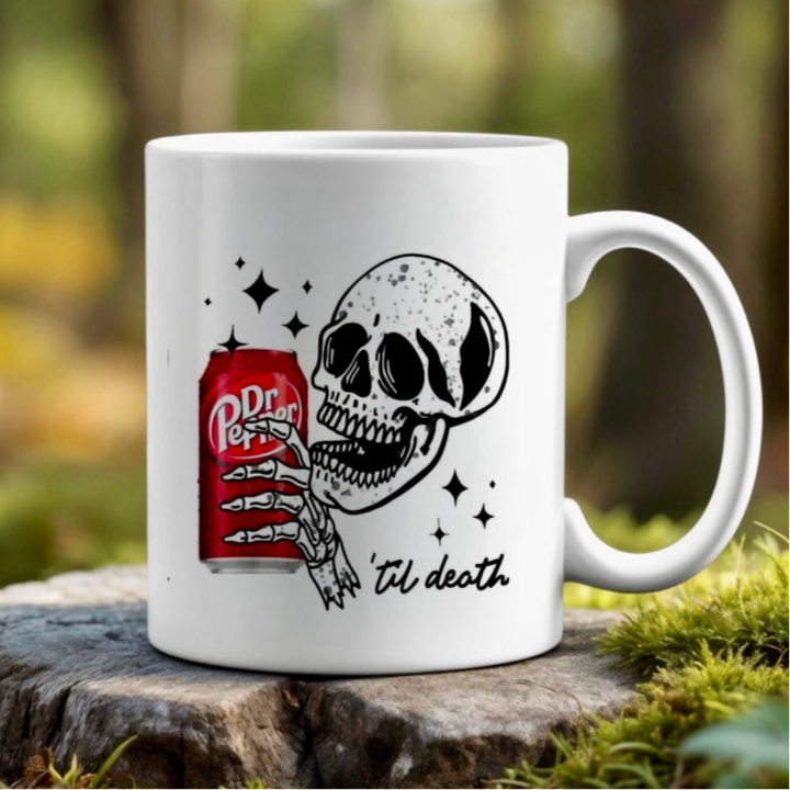 To death Skull Ceramic Mug | Pepsi | Red Bull | Dr Pepper