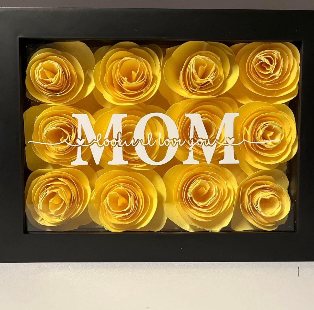 Mom 5x7 Flower Shadow Box