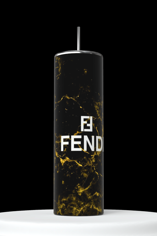 FENDI Black Gold 20oz Skinny Tumbler