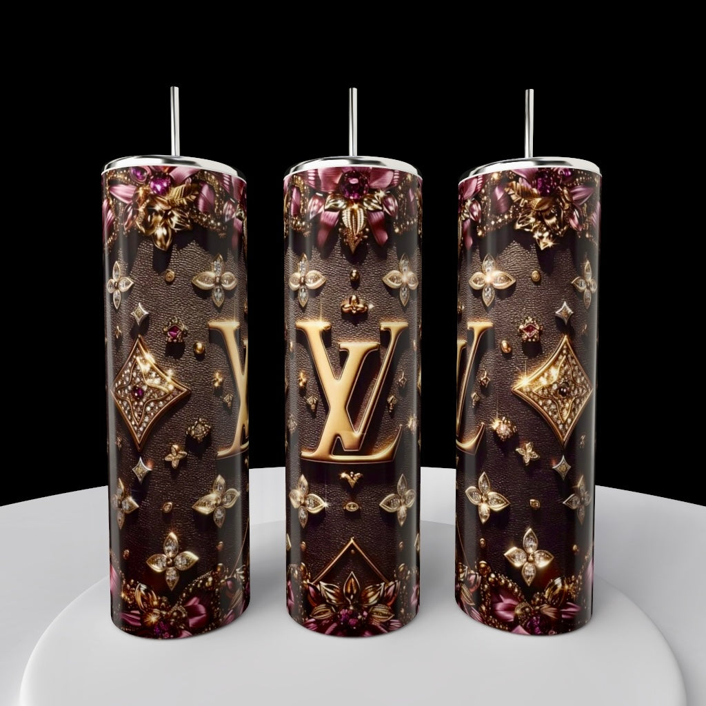 LV Purple & Gold 20oz Tumbler