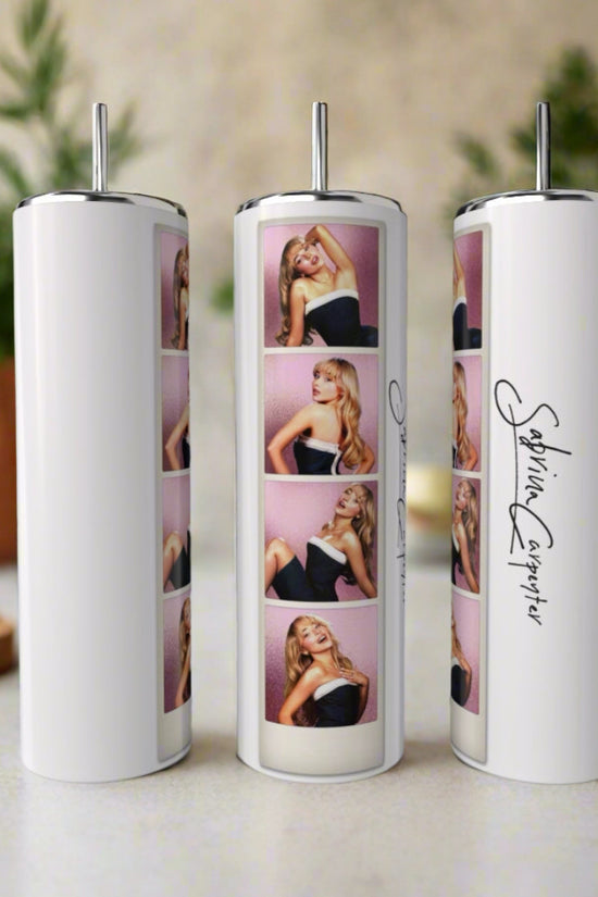 Sabrina Carpenter Photo Strip Tumbler