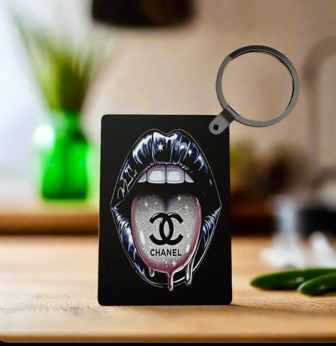 Chanel Inspired Keychain