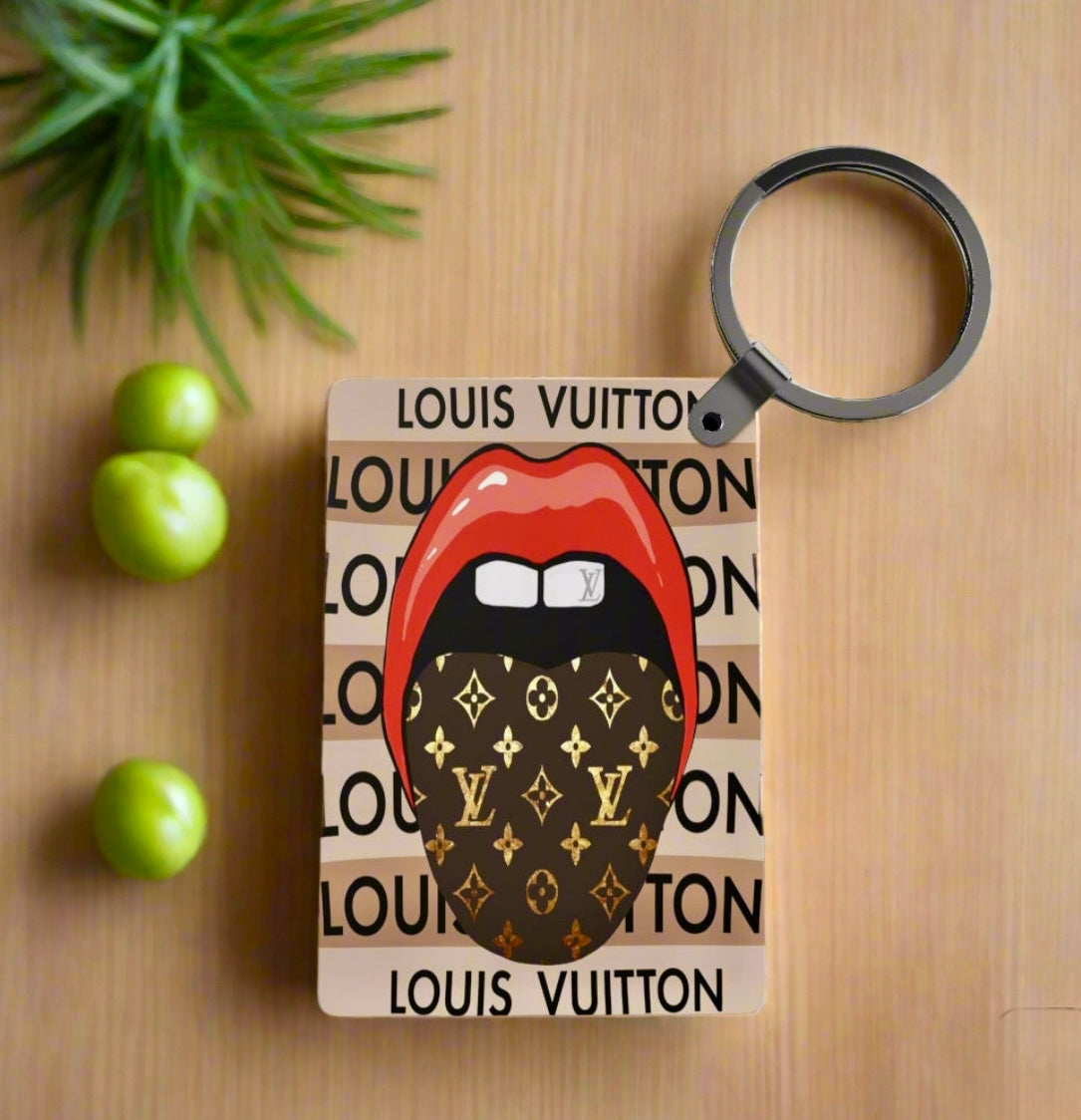 LV Inspired Keychain