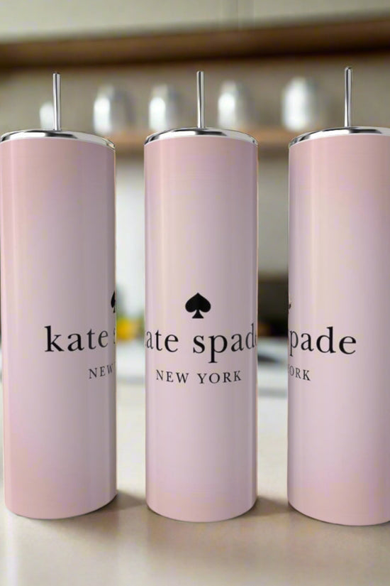 Kate Spade Pale Pink Minimalist Skinny Tumbler