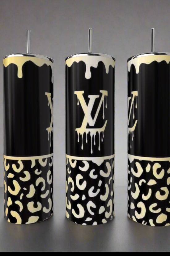 LV Cheetah  Drip | 20oz Skinny Tumbler